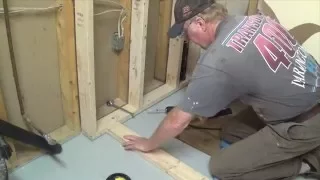 DIY Basement Bathroom Part 1 - Shower Stall Frame & Drain