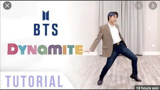 BTS ‘Dynamite’ FULL TUTORIAL (Mirrored and Explanation) FULL DANCE TUTORIAL. Slowed down