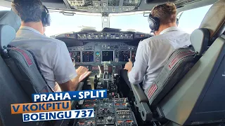 Očima pilotů: Let Praha-Split v kokpitu Boeingu 737