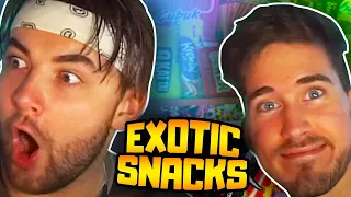 KingWoolz Eats FOREIGN SNACK BOX w/ BadBlando (EXOTIC SNACKS)