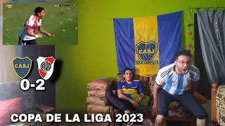 BOCA 0 RIVER PLATE 2 - Reacciones de Hinchas de Boca y River - COPA DE LA LIGA ARGENTINA 2023 !!!