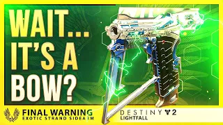 Final Warning Is One Of The Craziest "Sidearms" We've Ever Seen