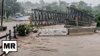 Hurricane Fiona’s Massive Flooding Destroys New Bridge In Puerto Rico