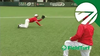 Diving Catch Drill - Baseball Training with Todd Whitting on FT Academy