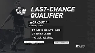 Workout 4 — 2022 Last-Chance Qualifier