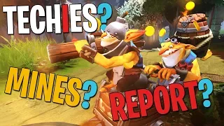 Techies? Mines? Report? - DotA 2 Funny Moments