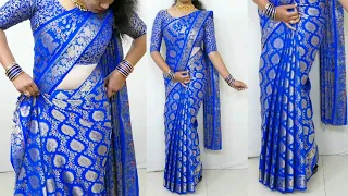 Heavy Saree Draping Perfectly to Look Slim | साड़ी पहनने का सही तरीका | perfect pleats on heavy sari