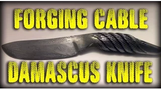 Forging a Cable Damascus Knife