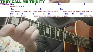 They call me Trinity (Movie soundtrack) - Guitar & voice cover - Tab on screen + PDF to download