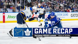 St. Louis Blues vs Toronto Maple Leafs | February 13, 2024 | Game Highlights | NHL Regular Season