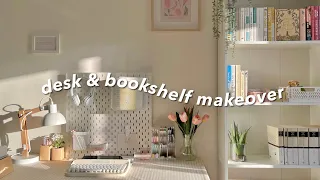 desk & bookshelf makeover 2022 🌷 | cozy and warm setup ft. grovemade