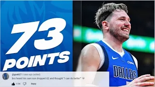 Top 10 vs. EVERY POINT From Luka Doncic's INSANE 73-PT CAREER-HIGH Performance!