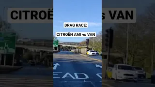 Drag Race : Citroen Ami Beats Van in 10 metre Drag Race