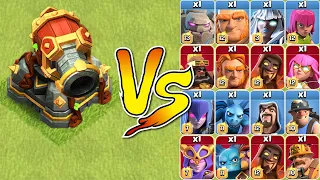 Ricochet Cannon VS Every Ground Troop in Clash of Clans!