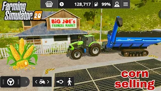 farming simulator 20 corn selling//fs 20