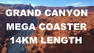 Planet Coaster: Grand Canyon MegaCoaster 14KM LENGTH