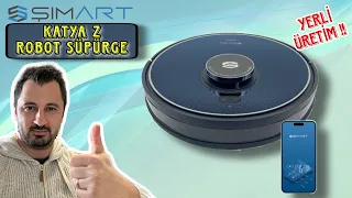 YERLİ ROBOT SÜPÜRGE | ŞIMART KATYA Z Robot Süpürge Çok Detaylı Kullanım Kılavuzu Gibi Video 😂