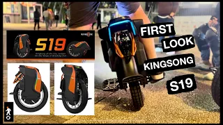 KINGSONG S19 - First look and quick test. Is S19 a good beginner wheel? A fun little demo/group ride