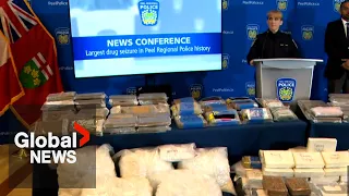Police seize $25M worth of narcotics in largest drug bust in Peel's history