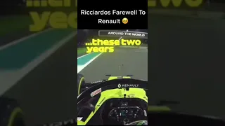 Ricciardo's Farewell To Renault