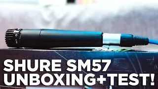 Testing The Legendary Mic - Shure SM57 Unboxing and Test