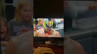 WWE SMACKDOWN REY MYSTERIO FINALLY HITS HIS SON AND STANDS UP FOR HIS WIFE AND DAUGHTER