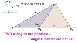 Ambiguous Case of the Sine Law • [2.3c] Pre-Calculus 11