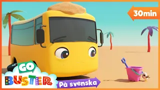 🌞Busters dag på stranden | Go Buster Svenska - tecknade filmer för barn🌞