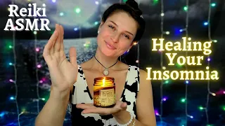 ASMR Reiki Healing Insomnia Sleep Tingles with Ear to Ear Whispering and Pull and Pluck Movements