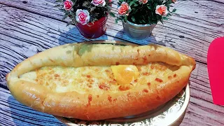 #Хачапури#по-аджарски.Хачапури  по-аджарски (Мой вариант)Как это вкусно Не описать словами.