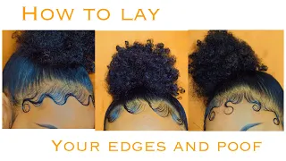 EDGES AND BUN TUTORIAL | How To Style Your Edges 3 Different Ways