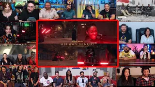 YouTubers React To Darth Vader Vs Reva Fight - Obi Wan Kenobi Reaction Mashup