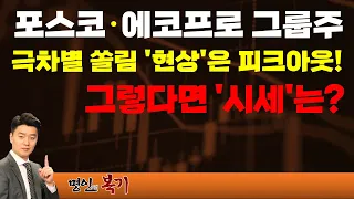 포스코·에코프로 그룹주, 극차별 쏠림 '현상'은 피크아웃! 그렇다면 '시세'는?