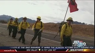 Granite Mountain Hotshots honored in 19-mile memorial walk