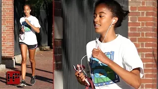 Malia Obama Just An Average College Kid Out For A Jog
