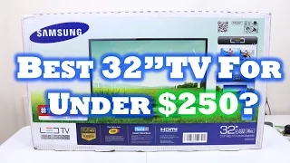 Best 32" TV For Under $250? - Samsung UN32EH5000F Unboxing & Setup!