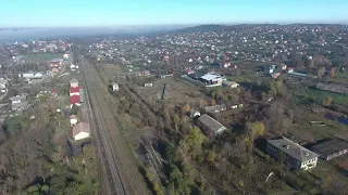 Станція Глибока-Буковинська з повітря