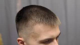 Как подстричь чёлку в короткой мужской стрижке. мужская короткая стрижка #1men's haircut