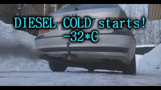 DIESELS COLD STARTING Compilation | -32*C | s.3 ep.26 | Starting frozen diesels down to -32*C