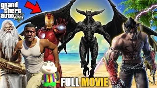 FRANKLIN FIGHT HELL GOD & DEVIL GOD WHO ATTACKED LOS SANTOS & KILLED SHINCHAN IN GTA 5 (FULL MOVIE)