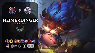 Heimerdinger Top vs Fiora - NA Challenger Patch 14.4