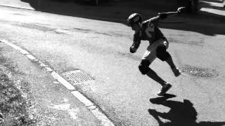 Me bailing on longboard