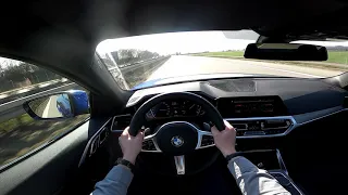 2021 BMW 430i 258PS POV drive + Autobahn Top Speed (252km/h)