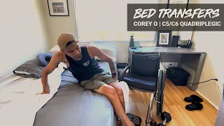 Quadriplegic Transfers In/Out of Bed | C5/C6 Independent