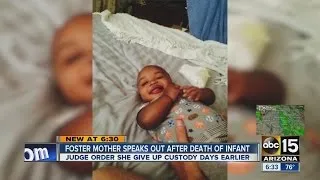 Foster family speaks out after death of infant