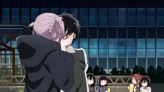 Nazuna kisses Kou in front of the girls - Call of the Night / Yofukashi no Uta Episode 8