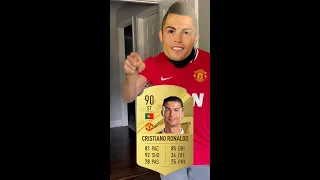 Cristiano Ronaldo Reacts to his FIFA 23 Rating #shorts