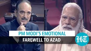 Watch: PM Modi tears up during farewell speech to Ghulam Nabi Azad