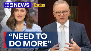 Prime Minister Anthony Albanese speaks on domestic violence crisis | 9 News Australia