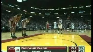 Lebron James 42 pts,8 reb vs D.Wade 41 pts,9 ast, season 2009 heat vs cavs